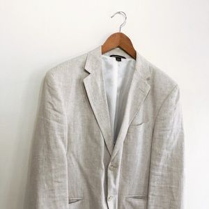 Beige Linen Blazer